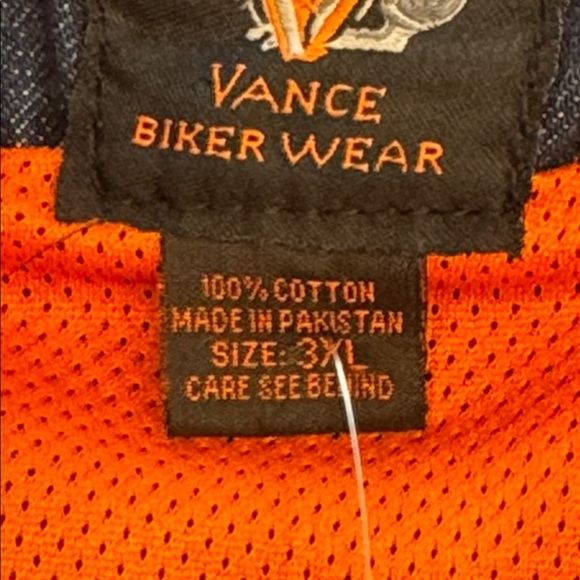 Vance biker wear vintage denim vest - Picture 8 of 10